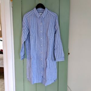 NWT JJill linen shirt dress sz Large